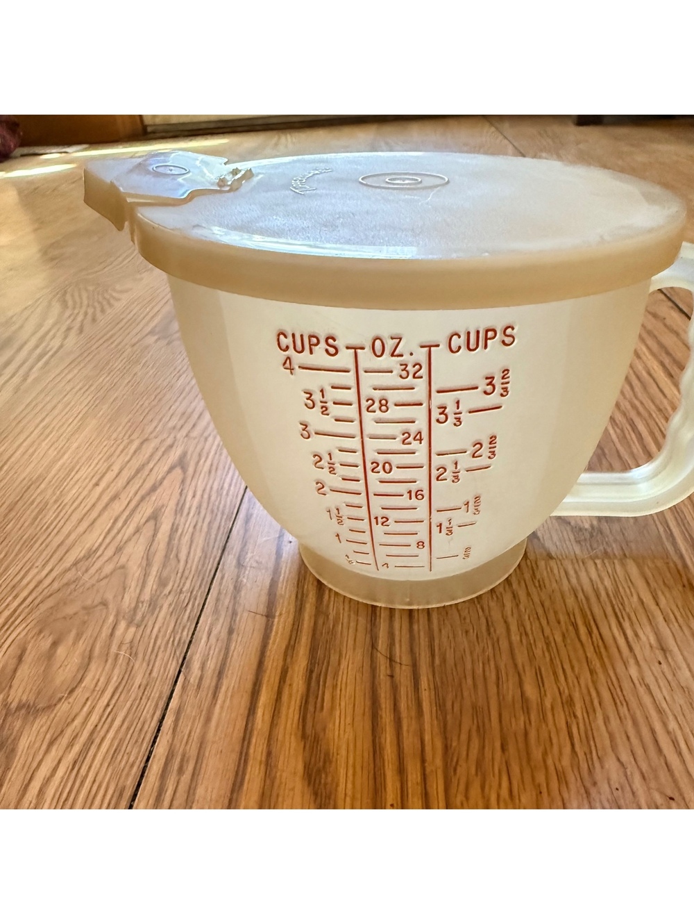 Vintage Tupperware Mix-n-Stor 4cup Measuring Pitcher Bowl 1288 Lid 1289